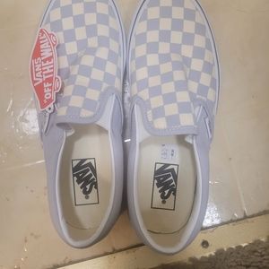 Vans NIB Gray/Dawn Checkboard Slip O